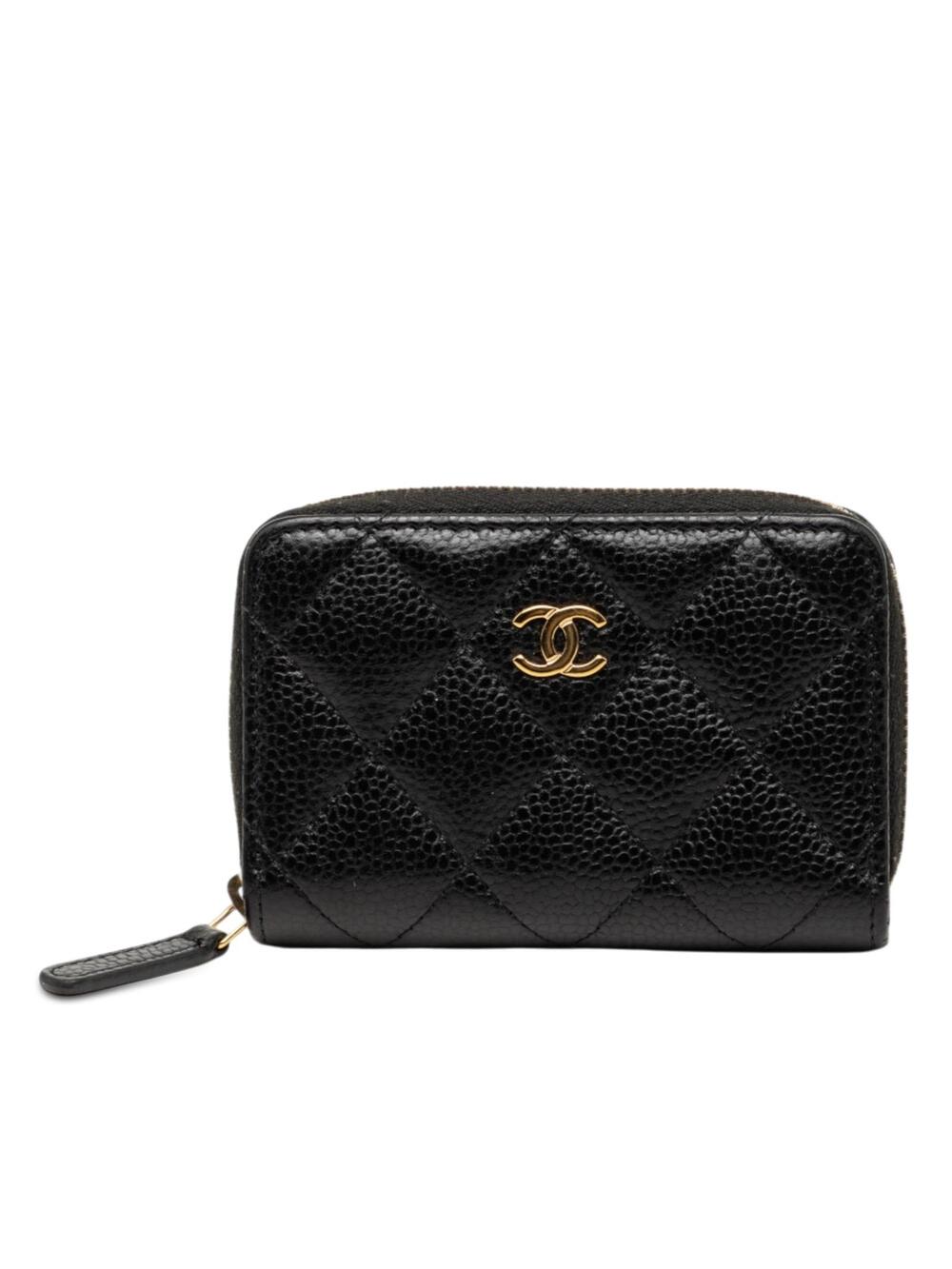 Chanel Cc Quilted Caviar Zip Coin Purse #289429C72B